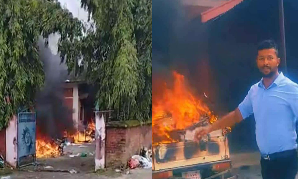 सरकारी सम्पत्ति आगजनी र तोडफोड आरोपमा अमनलाल मोदीका स्वकीय पक्राउ