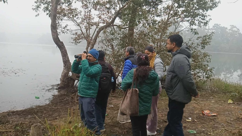 घोडाघोडीमा जलपंक्षी गणना सुरु